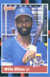 1988 Donruss Baseball Cards    255     Willie Wilson